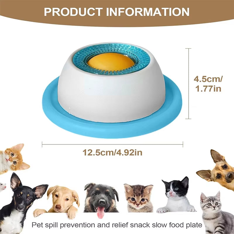 Dog Cat Licking Mat with Suction Cups Slow Feeder Interactive Toy for Yogurt Anti-Spill Bite Resistant Silicone Licking Mat