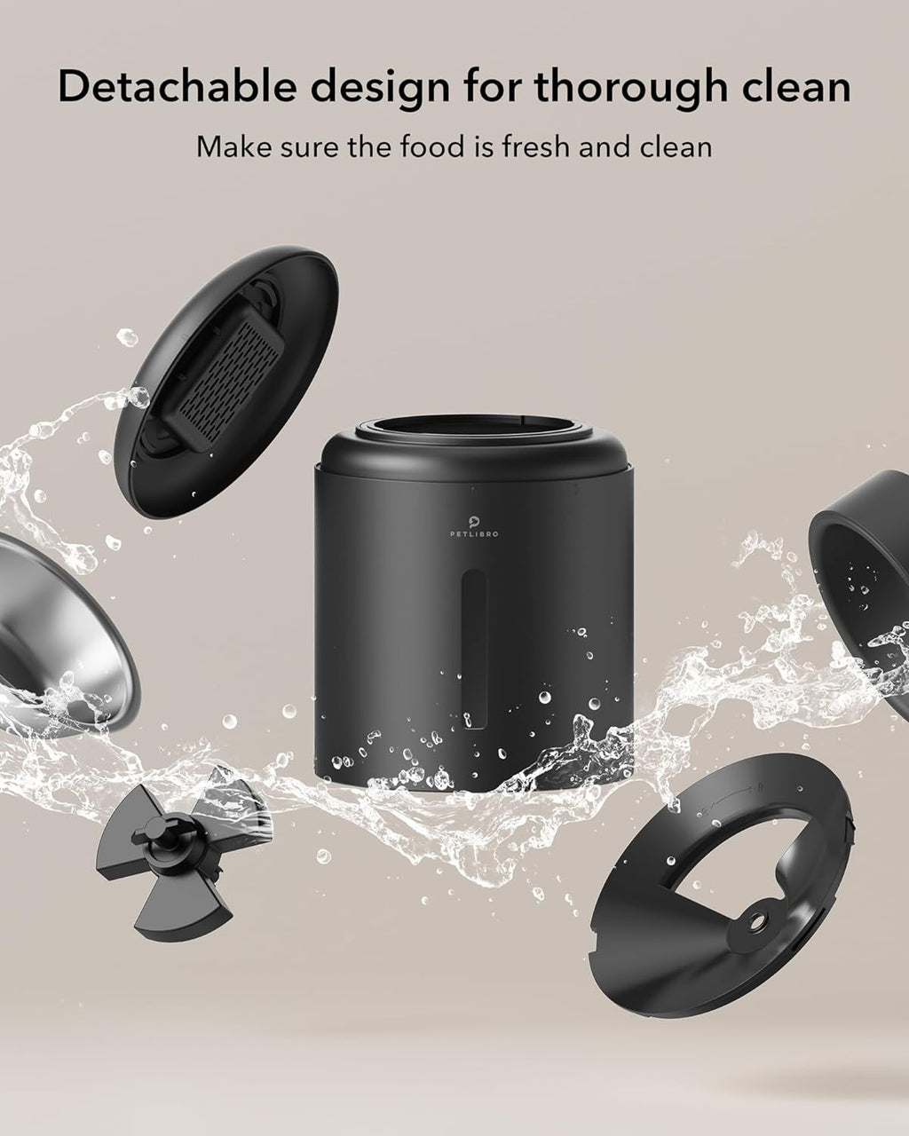 Automatic Cat Feeder Wet Food with Stainless Steel Bowl