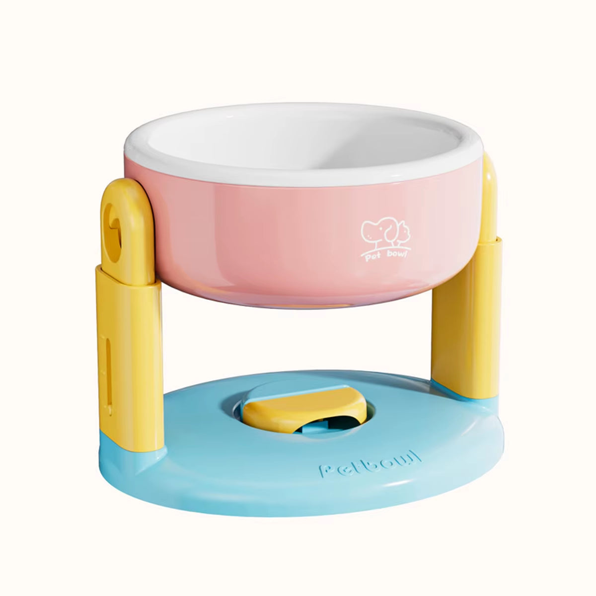 Elevate Your Pet's Dining Experience with the 1PC Adjustable Height Suction Cup Bowl - Perfect for Dogs and Cats!